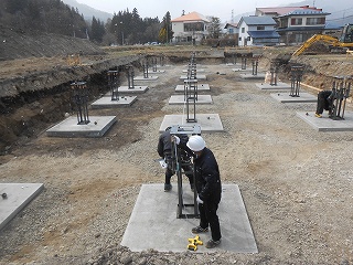 ジャストベース 鉄骨造基礎工事 大桃建設のブログ 福島 郡山 木造住宅 注文住宅 工務店